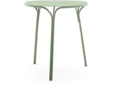 Masa exterior Kartell Hiray design Ludovica & Roberto Palomba, d 65cm, h 72cm, verde salvie