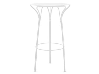 Masa inalta exterior Kartell Hiray design Ludovica & Roberto Palomba, d 60cm, h 108cm, alb