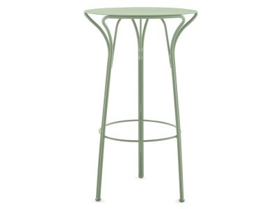Masa inalta exterior Kartell Hiray design Ludovica & Roberto Palomba, d 60cm, h 108cm, verde salvie