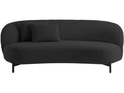 Canapea Kartell Lunam design Patricia Urquiola, 200cm, tapiterie Orsetto, Gri