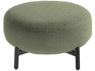 Pouf Kartell Lunam design Patricia Urquiola, tapiterie Orsetto, Verde