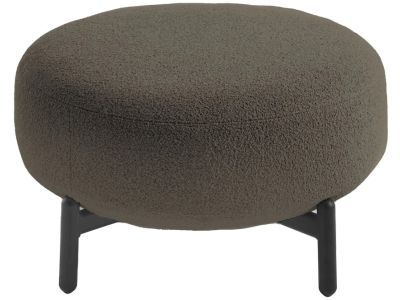 Pouf Kartell Lunam design Patricia Urquiola, tapiterie Orsetto, Maro