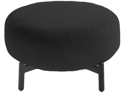 Pouf Kartell Lunam design Patricia Urquiola, tapiterie Orsetto, Gri