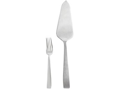 Set tacamuri desert Sambonet Flat, 13 piese, inox