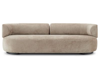 Canapea Kartell K-Waiting design Rodolfo Dordoni, 230cm, Chenille Beige
