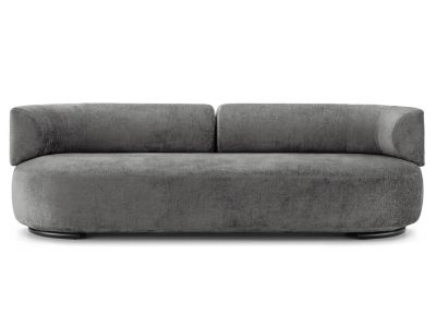Canapea Kartell K-Waiting design Rodolfo Dordoni, 230cm, Chenille Grey