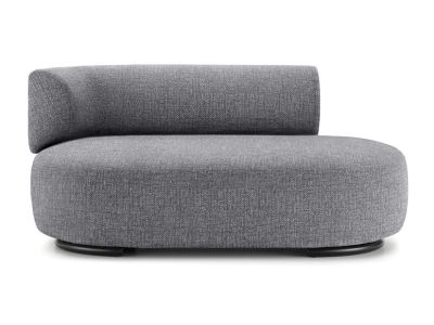 Canapea Kartell K-Waiting design Rodolfo Dordoni, 153cm orientare stanga, Texture Grey