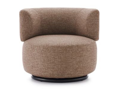 Fotoliu rotativ Kartell K-Waiting design Rodolfo Dordoni, Texture Brown