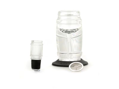 Aerator de vin Koala Barrel cu filtru detasabil si husa, acril transparnt