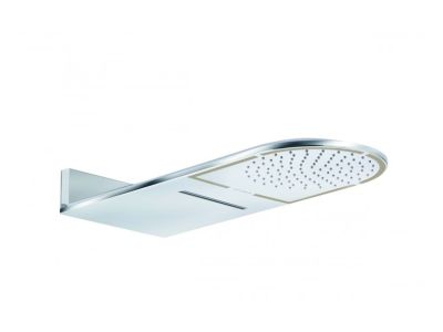 Palarie de dus Kludi A-QA Rain slim cu 2 jeturi, montare pe perete