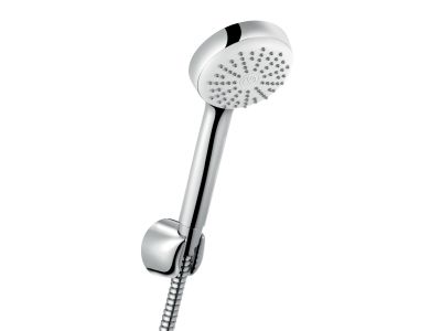 Set de dus Kludi Logo cu para 1S, 8l/min, furtun 125cm si agatatoare, crom