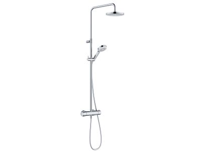 Coloana de dus Kludi Dive cu baterie termostatata, para de dus Dive S 3S, crom