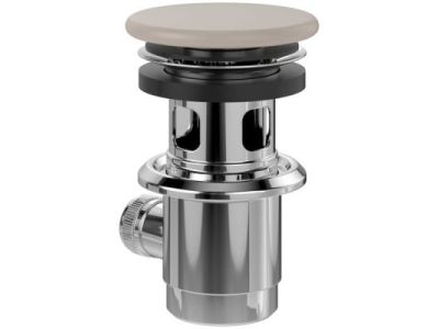 Ventil pop-up pentru lavoar cu preaplin Villeroy & Boch cu capac ceramic almond