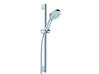 Set de dus Kludi Dive S cu para de dus Dive 3S, bara 60cm, furtun 160cm, crom