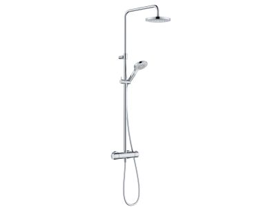 Coloana de dus Kludi Dive cu baterie termostatata, para de dus Dive X 3S, crom