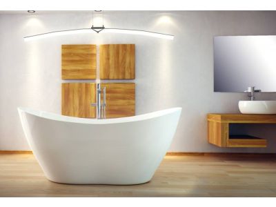 Cada freestanding Besco Viya 160x70cm, alba