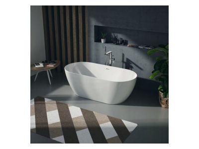 Cada ovala freestanding Duravit DuraKanto 160x75mm, alb