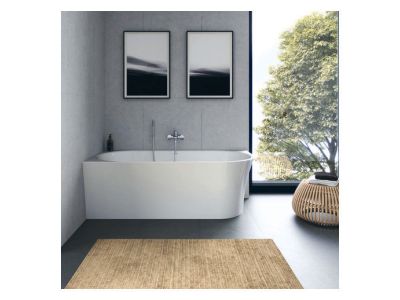 Cada freestanding Duravit DuraSenja 170x80cm, de colt, orientare stanga, alb