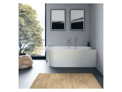 Cada freestanding Duravit DuraSenja 150x75cm, de colt, orientare dreapta, alb