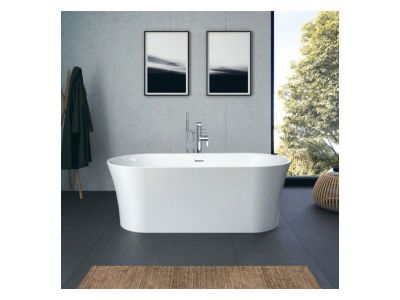 Cada freestanding Duravit DuraSenja 150x75cm, alb