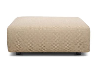 Pouf Kartell Plastics Duo Square design Piero Lissoni, 88x88cm, Nilo Taupe