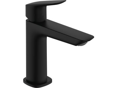 Baterie lavoar Hansgrohe Logis 110, ventil pop-up, negru mat