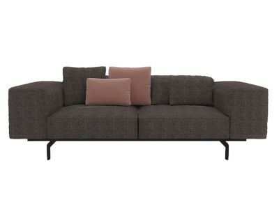 Canapea Kartell Largo design Piero Lissoni, cu doua locuri, Gubbio Taupe