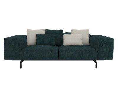 Canapea Kartell Largo design Piero Lissoni, cu doua locuri, Gubbio Green