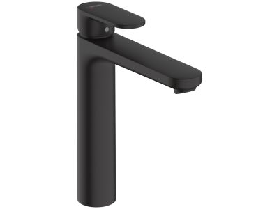 Baterie lavoar Hansgrohe Vernis Blend 190, pentru lavoar tip bol, fara ventil, negru mat
