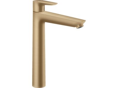 Baterie lavoar Hansgrohe Talis E 240, ventil pop-up, pentru lavoar tip bol, bronz periat