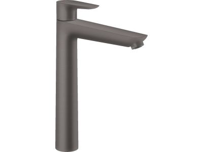 Baterie lavoar Hansgrohe Talis E 240, ventil pop-up, pentru lavoar tip bol, negru periat EXPUS