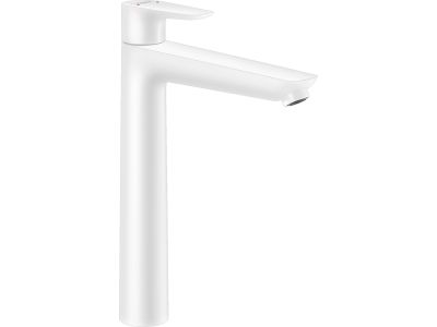 Baterie lavoar Hansgrohe Talis E 240, ventil pop-up, pentru lavoar tip bol, alb mat