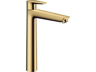 Baterie lavoar Hansgrohe Talis E 240, ventil pop-up, pentru lavoar tip bol, gold optic lustruit
