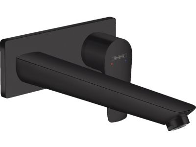 Baterie lavoar Hansgrohe Talis E cu pipa 225 mm, montaj incastrat, necesita corp ingropat, negru mat