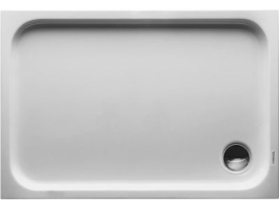 Cadita de dus dreptunghiulara Duravit D-Code 110x75cm, acril, alb