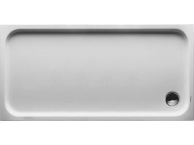 Cadita de dus dreptunghiulara Duravit D-Code 150x75cm, acril, alb