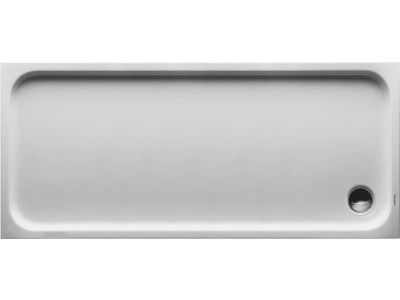 Cadita de dus dreptunghiulara Duravit D-Code 170x75cm, acril, alb
