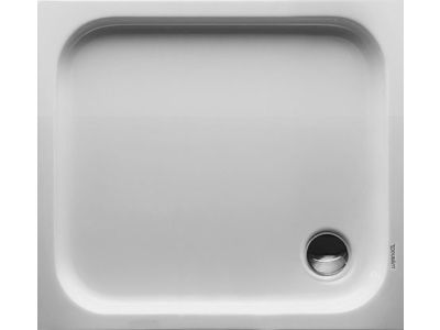 Cadita de dus dreptunghiulara Duravit D-Code 90x80cm, acril, alb