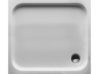 Cadita de dus dreptunghiulara Duravit D-Code 100x90cm, acril, alb