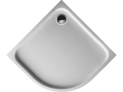 Cadita de dus semirotunda Duravit D-Code 90x90cm, acril, alb
