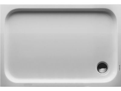 Cadita de dus dreptunghiulara Duravit D-Code 120x80cm, acril, alb