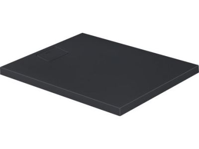 Cadita de dus dreptunghiulara Duravit Stonetto 80x100 cm, compozit antracit
