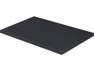 Cadita de dus dreptunghiulara Duravit Stonetto 90x140 cm, compozit antracit