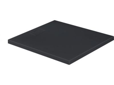 Cadita de dus dreptunghiulara Duravit Stonetto 90x100 cm, compozit antracit