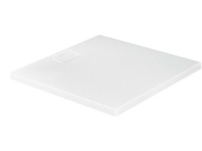 Cadita de dus dreptunghiulara Duravit Stonetto 100x100 cm, compozit alb