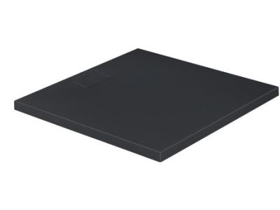Cadita de dus dreptunghiulara Duravit Stonetto 100x100 cm, compozit antracit