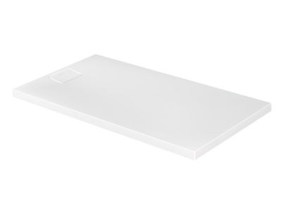 Cadita de dus dreptunghiulara Duravit Stonetto 80x140 cm, compozit alb