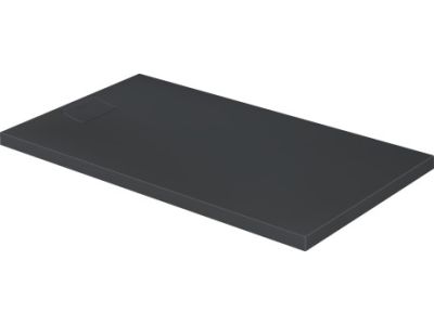 Cadita de dus dreptunghiulara Duravit Stonetto 80x140 cm, compozit antracit
