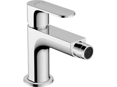 Baterie bideu Hansgrohe Rebris S EcoSmart, ventil metalic pop-up, crom