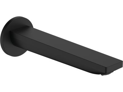Pipa cada Hansgrohe Rebris E montaj incastrat, 20cm, negru mat